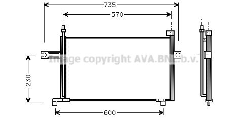 AVA QUALITY COOLING Конденсатор, кондиционер DN5194